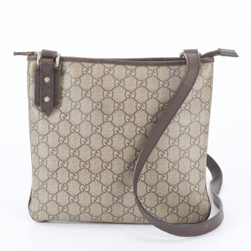 Gucci Flat Messenger Bag Gg Coated