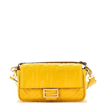 Fendi Baguette Nm Bag Zucca Embossed