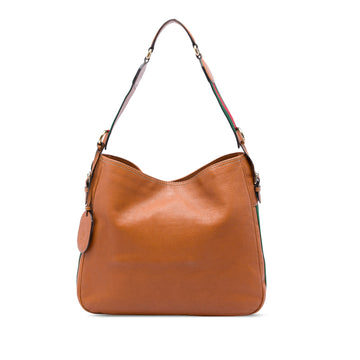 Gucci Medium Pebbled Calfskin Web