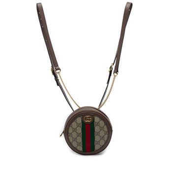 Gucci Mini Gg Supreme Web Ophidia Round