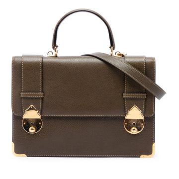 Gucci Calfskin Dual Push Lock Top Handle