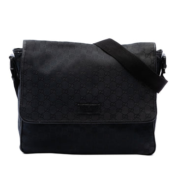Gucci Gg Canvas Flap Messenger Bag Pre-