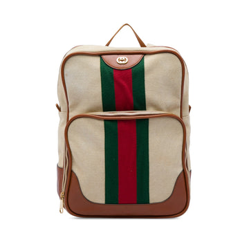 Gucci Canvas Web Backpack Pre-Loved