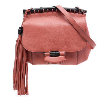 Gucci Medium Leather Bamboo Nouveau