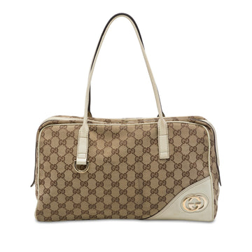 Gucci Gg Canvas New Britt Shoulder Bag