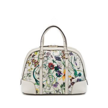 Gucci Small Leather Flora Nice Dome