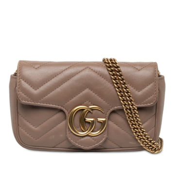 Gucci Mini Gg Marmont Matelasse Leather