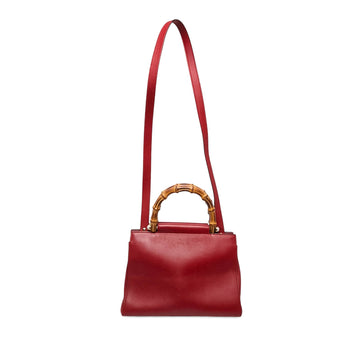 Gucci Small Calfskin Bamboo Nymphaea