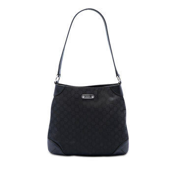 Gucci Gg Denim Shoulder Bag Pre-Loved