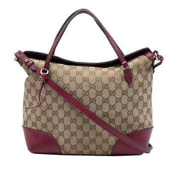 Gucci Medium Gg Canvas Bree Fold Over