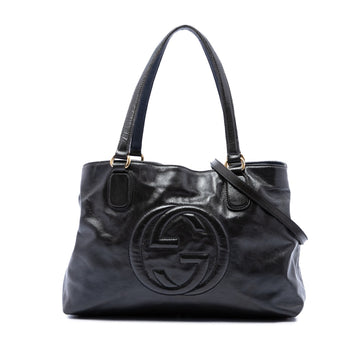 Gucci Medium Patent Soho Working Satchel