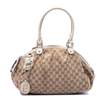 Gucci Gg Canvas Sukey Satchel Pre-Loved