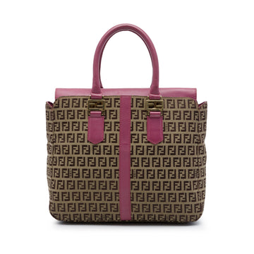 Fendi Leather Trimmed Zucchino Canvas