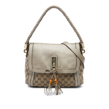 Gucci Gg Canvas Bella Flap Satchel Pre-