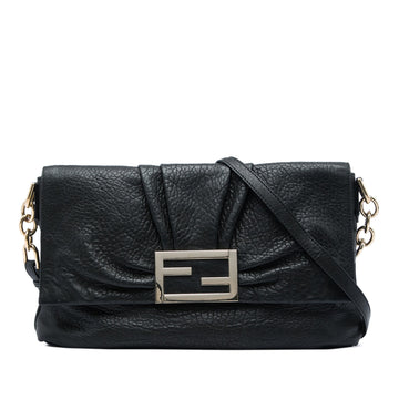 Fendi Large Crinkled Lambskin Mia Flap
