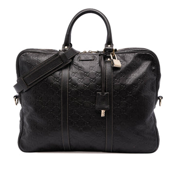 Gucci Ssima Business Bag Pre-Loved Dark