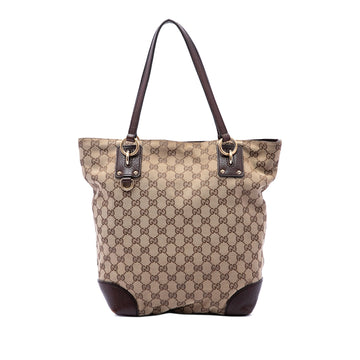 Gucci Gg Canvas Charm Tote Pre-Loved