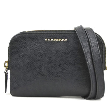 Burberry Shoulder Bag Black Leather