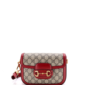 Gucci Horsebit Shoulder Bag Gg Coated
