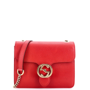 Gucci Interlocking Shoulder Bag Leather