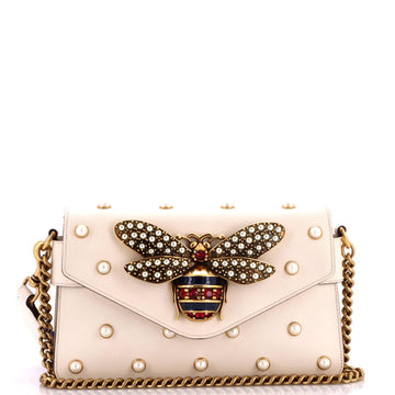 Gucci Broadway Pearly Bee Shoulder Bag
