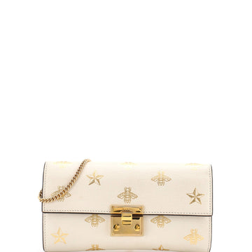Gucci Padlock Continental Chain Wallet