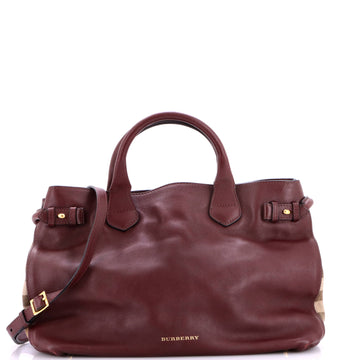 Burberry Banner Tote Leather And House