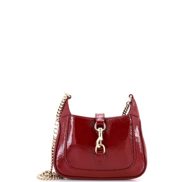 Gucci Jackie Notte Chain Hobo Patent