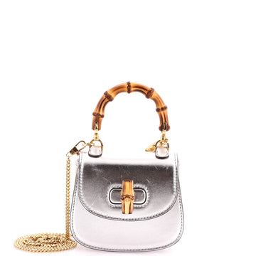 Gucci Bamboo Top Handle Bag Leather