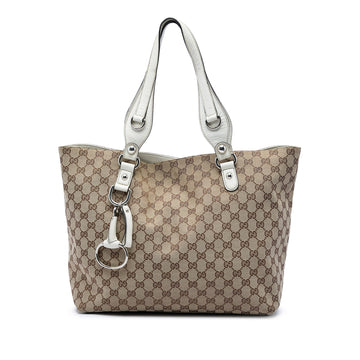 Gucci Gg Canvas Icon Bit Tote Pre-Loved