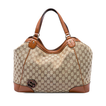 Gucci Medium Gg Canvas Brick Lane Tote