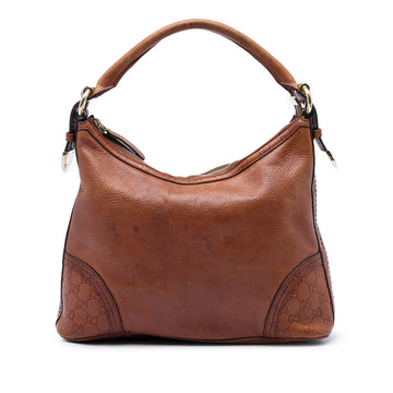 Gucci Medium Pebbled Calfskin Ssima Trim