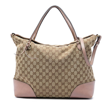 Gucci Large Gg Canvas Bree Fold Over