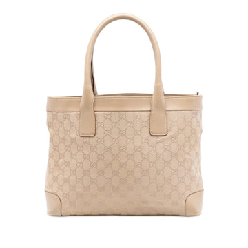 Gucci Gg Canvas Tote Pre-Loved Beige