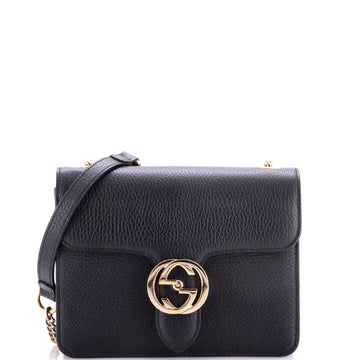 Gucci Interlocking Shoulder Bag Leather
