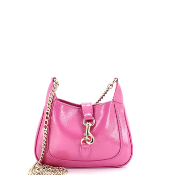 Gucci Jackie Notte Chain Hobo Patent