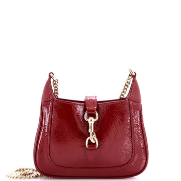 Gucci Jackie Notte Chain Hobo Patent