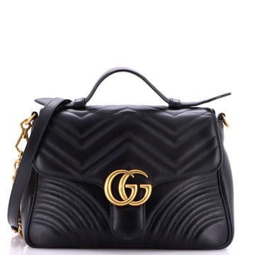Gucci Gg Marmont Top Handle Flap Bag