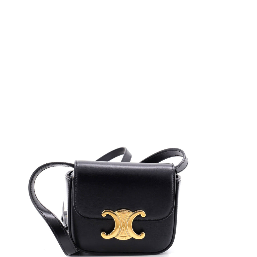 Celine Claude Shoulder Bag Leather Mini