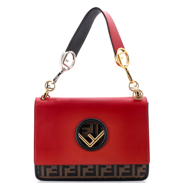 Fendi Kan I F Shoulder Bag Leather With
