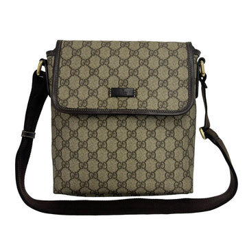 Gucci Flap Messenger Gg Coated Canvas
