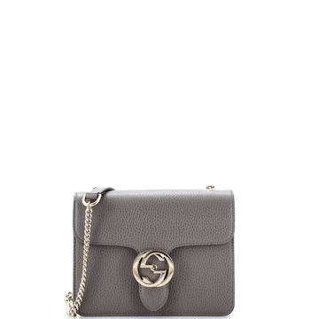 Gucci Interlocking Shoulder Bag Leather