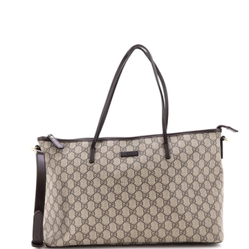 Gucci Convertible Zip Tote Gg Coated