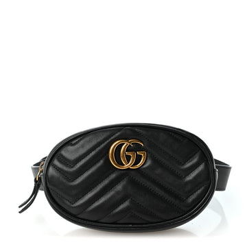Gucci Calfskin Matelasse Gg Marmont Belt