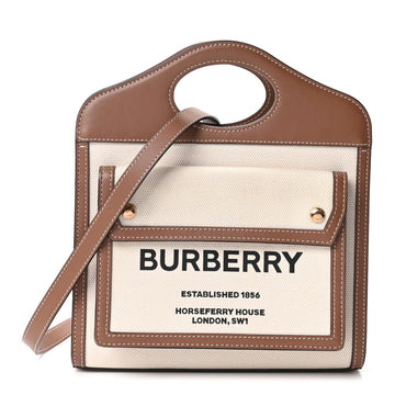 Burberry Canvas Smooth Calfskin Two Tone