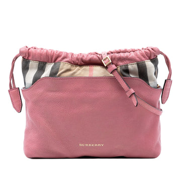 Burberry House Check Canvas And Calfskin