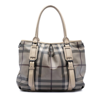 Burberry Smoke Check Coated Canvas