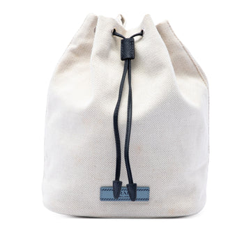 Prada Canvas Mistolino Drawstring Pouch