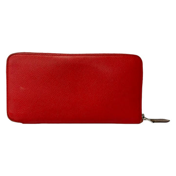 Hermes Azap Long Silkin Rouge Coeur Veau