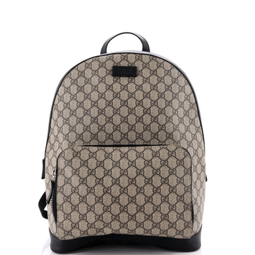 Gucci Zip Pocket Backpack Gg Coated